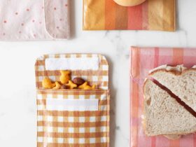 Como fazer sacolas reutilizaveis ​​para sanduiches e lancheiras